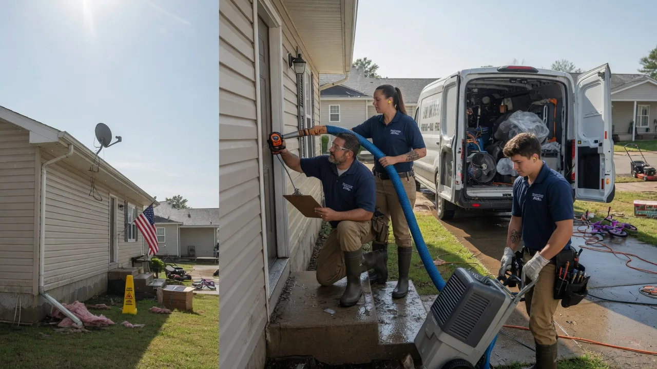 Ceiling Water Damage Restoration in Kingston, MO near me
